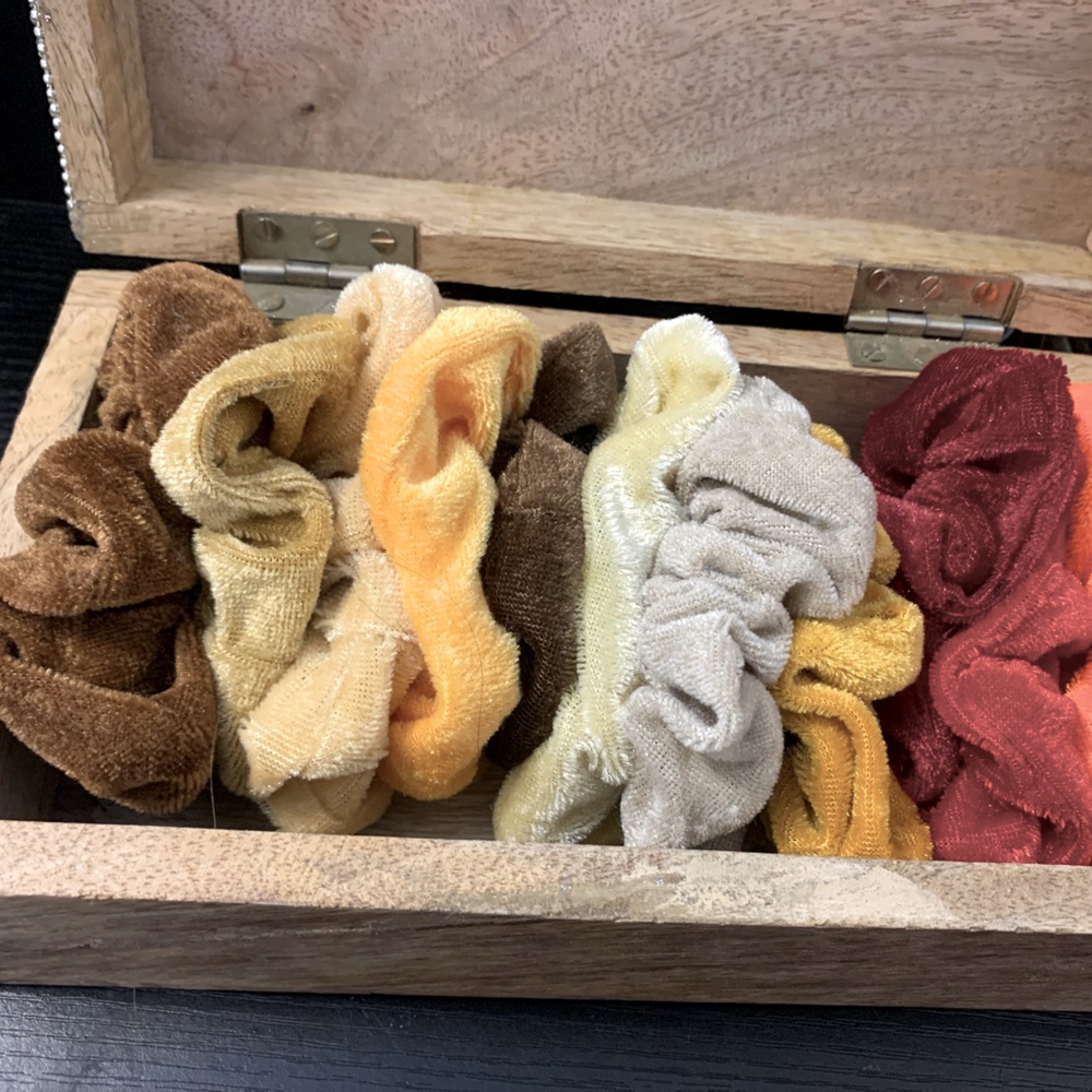 Fall Colors! 13 Velvet Scrunchies